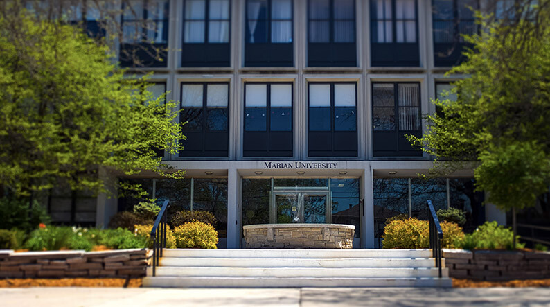 Marian University Building. Apply for Marian University's financial aid program. Learn more about loans for students.