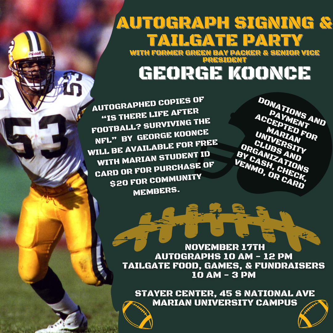 George Koonce Autograph Signing Poster